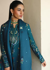 QPrints By Qalamkar Embroidered Jacquard Weaved 3 Piece Unstitched Suit QLM25QP D-QW-5B AMIEL